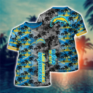Los Angeles Chargers Hawaiian T-Shirt