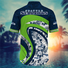 Load image into Gallery viewer, Seattle Seahawks Floral Casual Shirt