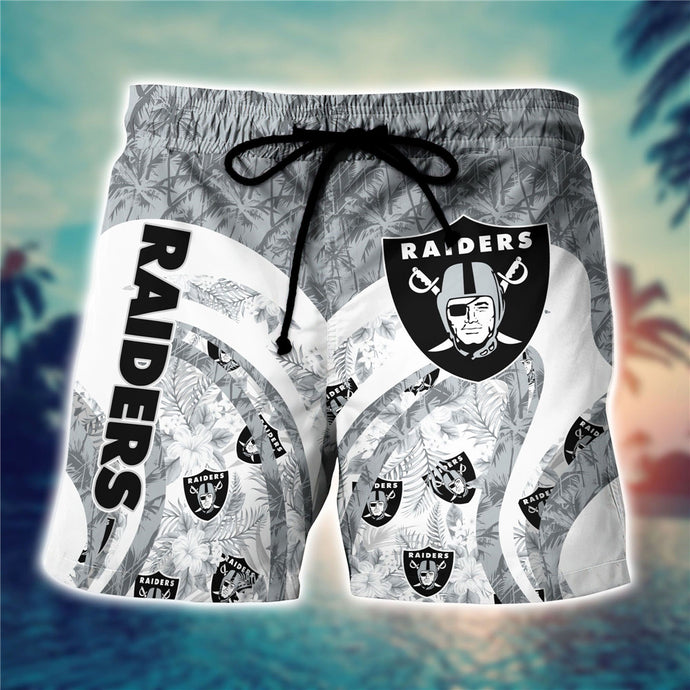 Las Vegas Raiders Floral Casual Shorts