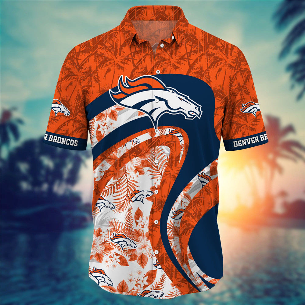 Denver Broncos Floral Casual Shirt