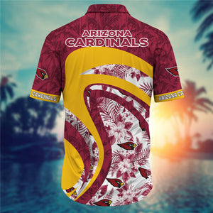 Arizona Cardinals Floral Casual Shirt