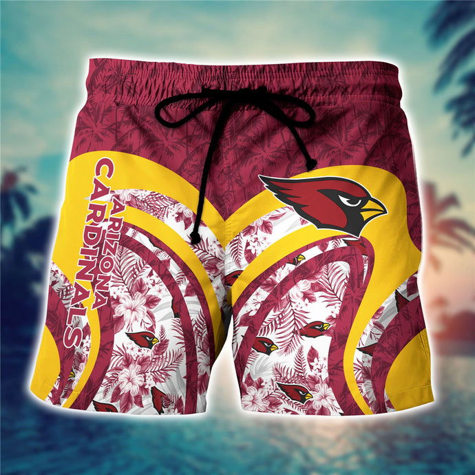 Arizona Cardinals Floral Casual Shorts