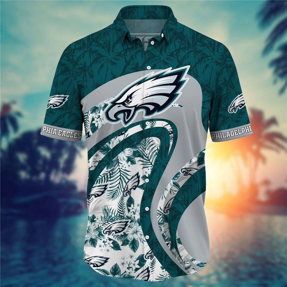 Philadelphia Eagles Floral Casual Shirt