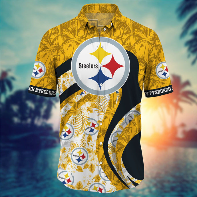 Pittsburgh Steelers Floral Casual Shirt