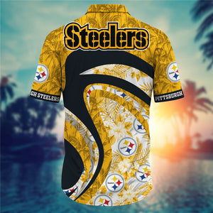 Pittsburgh Steelers Floral Casual Shirt