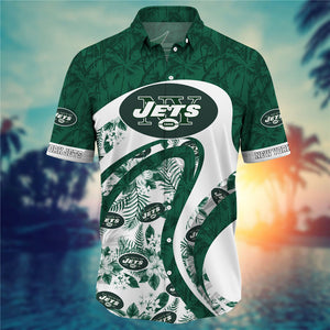 New York Jets Floral Casual Shirt