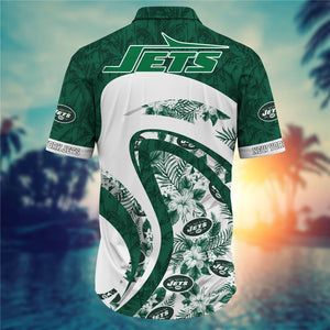 New York Jets Floral Casual Shirt