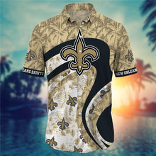 Load image into Gallery viewer, New Orleans Saints Floral Casual Shirt