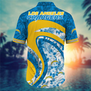 Los Angeles Chargers Floral Casual Shirt