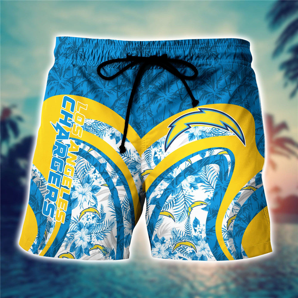 Los Angeles Chargers Floral Casual Shorts