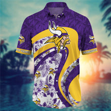 Load image into Gallery viewer, Minnesota Vikings Floral Casual Shirt