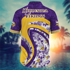 Minnesota Vikings Floral Casual Shirt