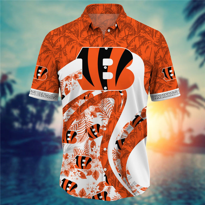 Cincinnati Bengals Floral Casual Shirt