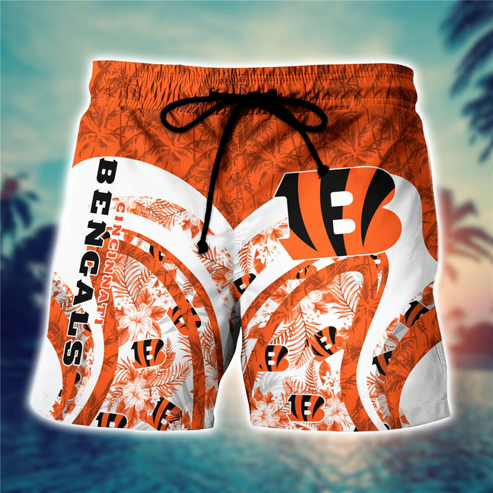 Cincinnati Bengals Floral Casual Shorts