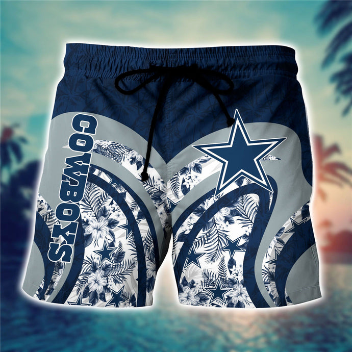 Dallas Cowboys Floral Casual Shorts