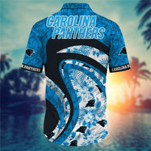 Load image into Gallery viewer, Carolina Panthers Floral Casual Shirt