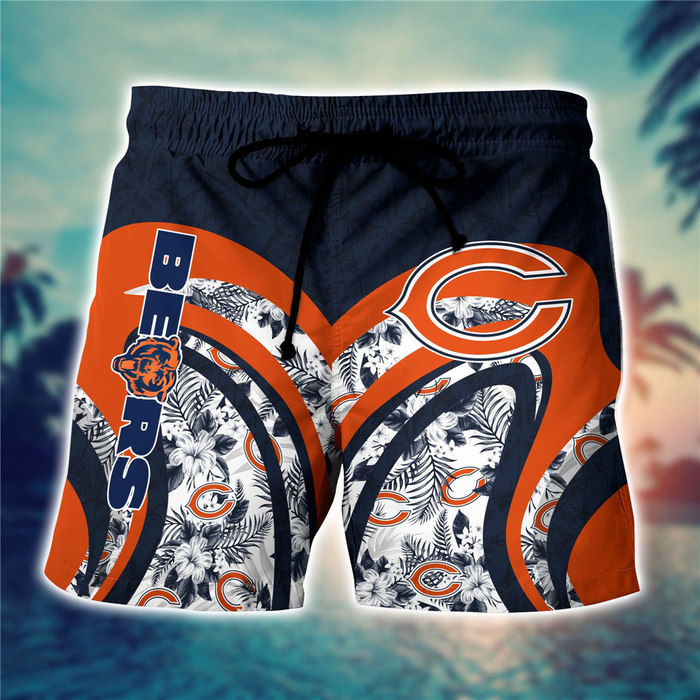 Chicago Bears Floral Casual Shorts