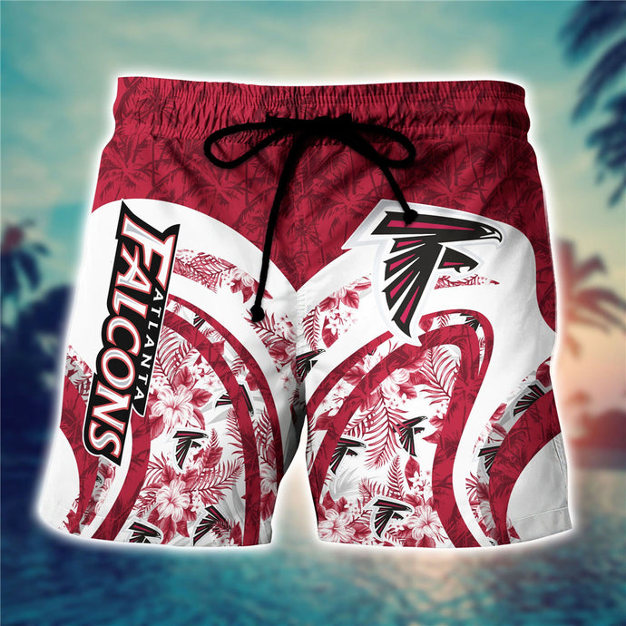 Atlanta Falcons Floral Casual Shorts