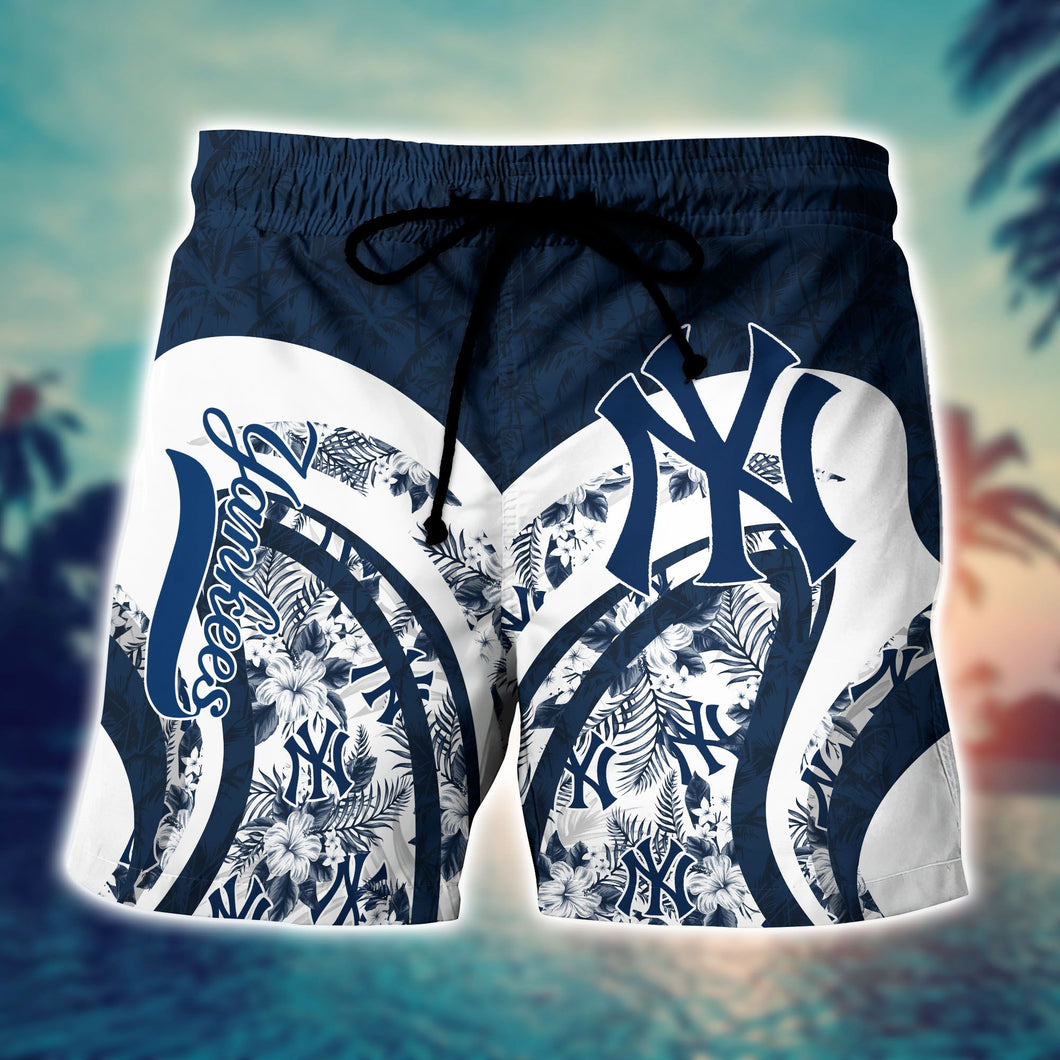 New York Yankees Floral Casual Shorts
