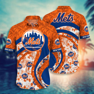 New York Mets Floral Casual Shirt