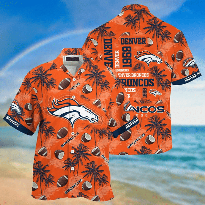 Denver Broncos Ultra Cool Hawaiian Shirt