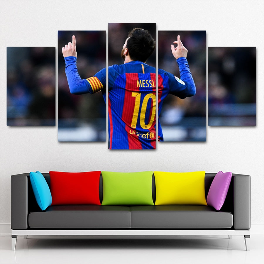 Lionel Messi FC Barcelona Wall Canvas