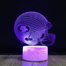 Load image into Gallery viewer, San Francisco 49ers 3D Illusion LED Lamp 1