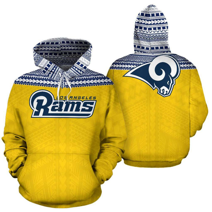 Los Angeles Rams Casual 3D Hoodie