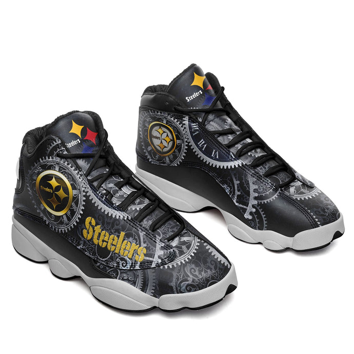Pittsburgh Steelers Casual 3D Air Jordon Sneaker Shoes