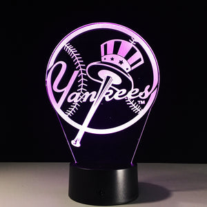 New York Yankees 3D LED Lamp 1