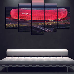 Bayern Munich Stadium Nightscape Wall Canvas