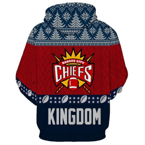 Kansas City Chiefs 3d Hoodie Christmas Edition