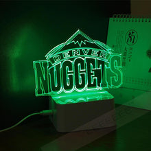 Load image into Gallery viewer, Denver Nuggets 3D Illusion LED Lamp 1