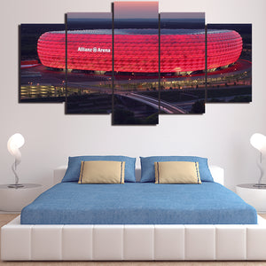 Bayern Munich Stadium Nightscape Wall Canvas