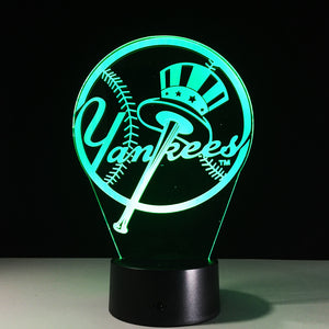 New York Yankees 3D LED Lamp 1