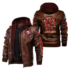 Load image into Gallery viewer, San Francisco 49ers Legends Leather Jacket