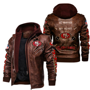 San Francisco 49ers Casual Leather Jacket