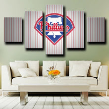Load image into Gallery viewer, Philadelphia Phillies Stripes Wall Canvas