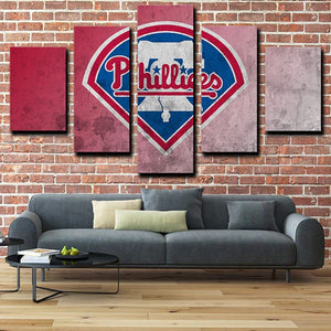 Philadelphia Phillies Colorful Wall Canvas