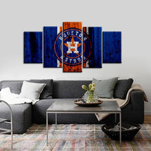 Load image into Gallery viewer, Houston Astros Rough Look 5 Pieces Wall Painting Canvas
