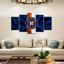 Load image into Gallery viewer, Houston Astros Fabric Flag Style Canvas