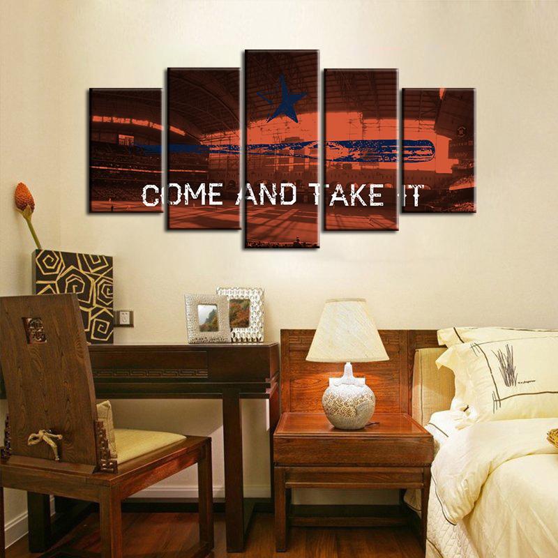 Houston Astros Come and Take It 5 Pieces Wall Painting Canvas