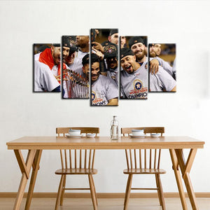 Houston Astros Champions Celebration Canvas