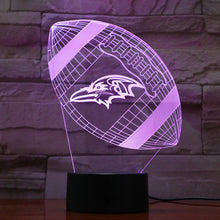 Load image into Gallery viewer, Baltimore Ravens 3D Illusion LED Lamp 1