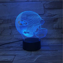 Load image into Gallery viewer, Kansas City Chiefs 3D Illusion LED Lamp 1