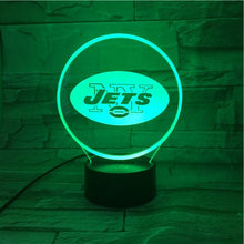 Load image into Gallery viewer, New York Jets 3D LED Lamp