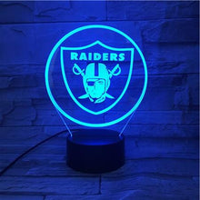 Load image into Gallery viewer, Las Vegas Raiders 3D LED Lamp
