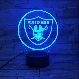 Las Vegas Raiders 3D LED Lamp