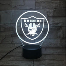Load image into Gallery viewer, Las Vegas Raiders 3D LED Lamp