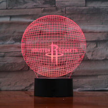 Load image into Gallery viewer, Houston Rockets 3D Illusion LED Lamp